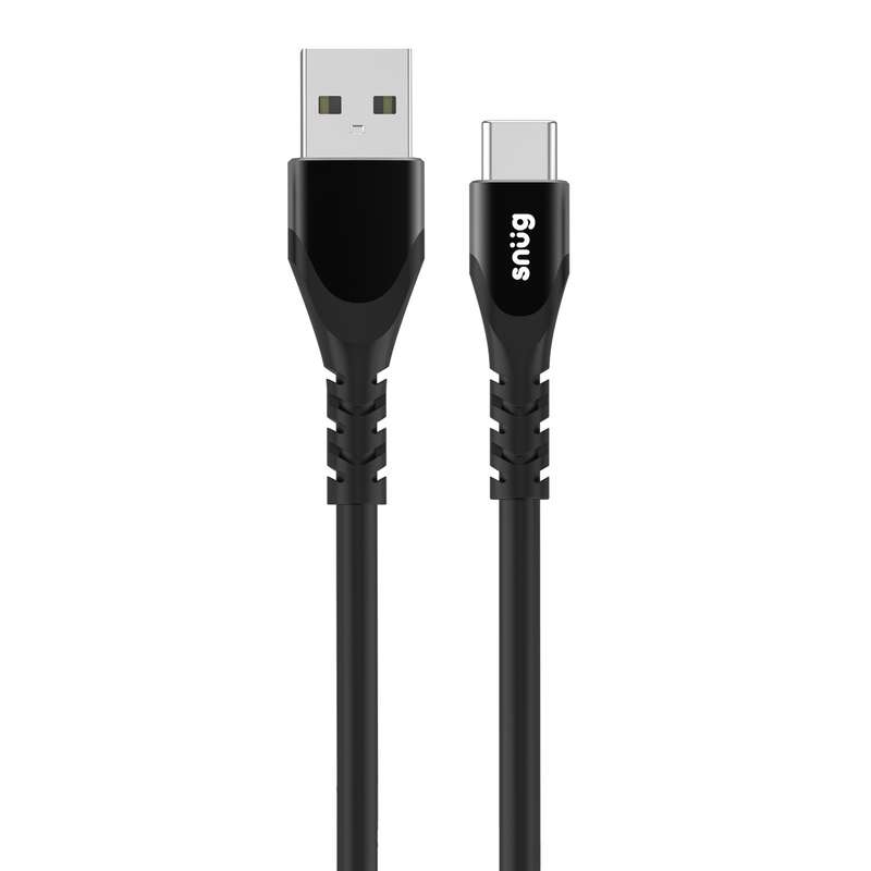 Snug 18W USB To TypeC Cable  1.2m Fast Charge Black