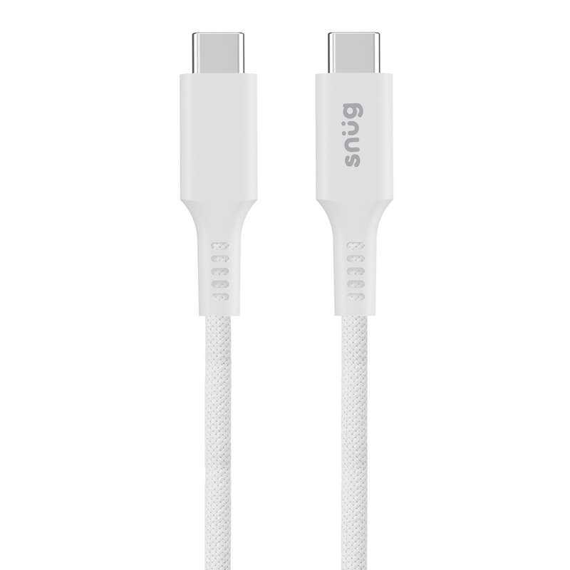 Snug 60W Type C To Type C Cable - 1.2m White