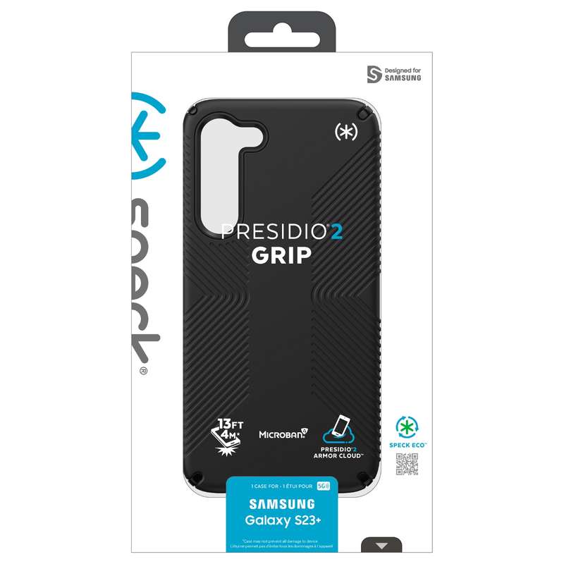 Samsung Galaxy S23+ Speck Presidio2 Grip Case  Black