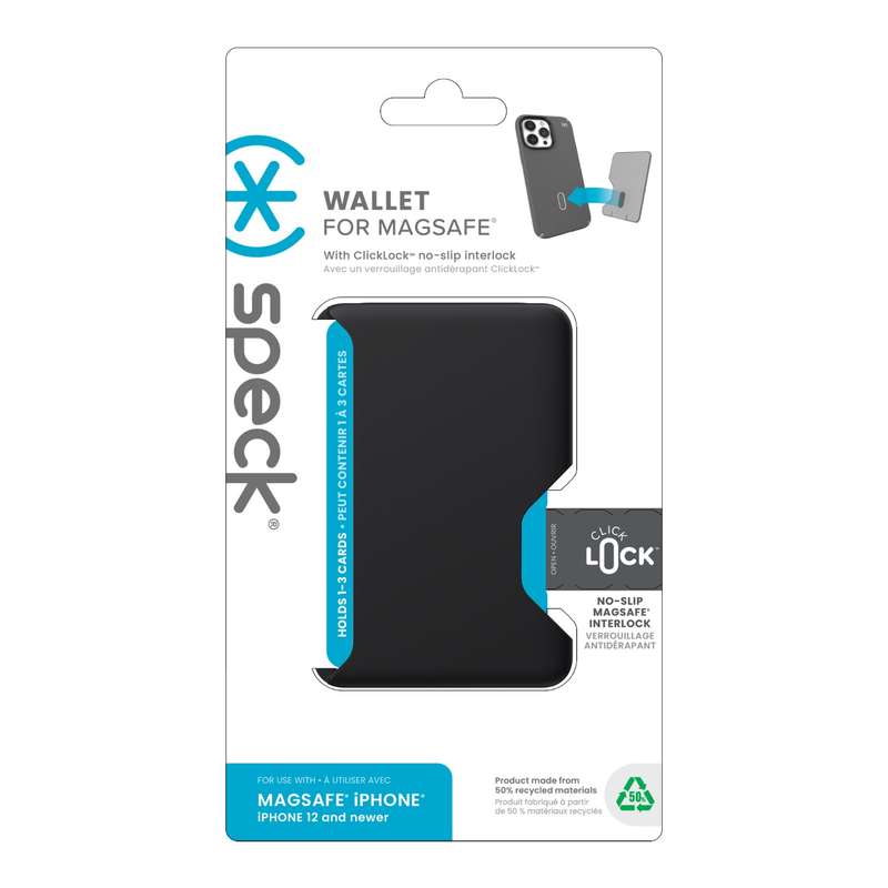 Black Speck MagSafe Wallet