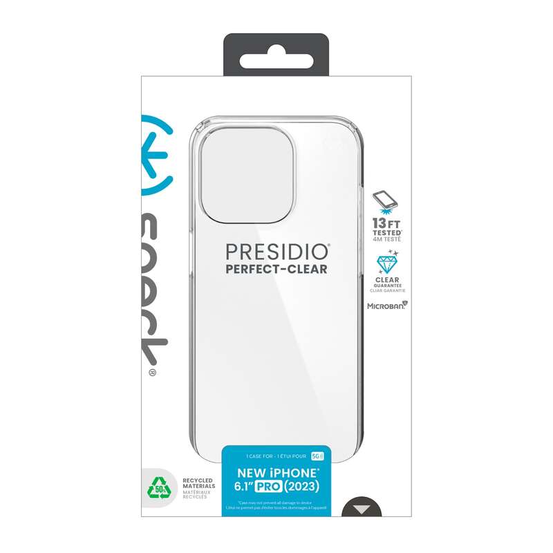 Apple iPhone 15 Pro Speck Presidio Perfect Clear Case