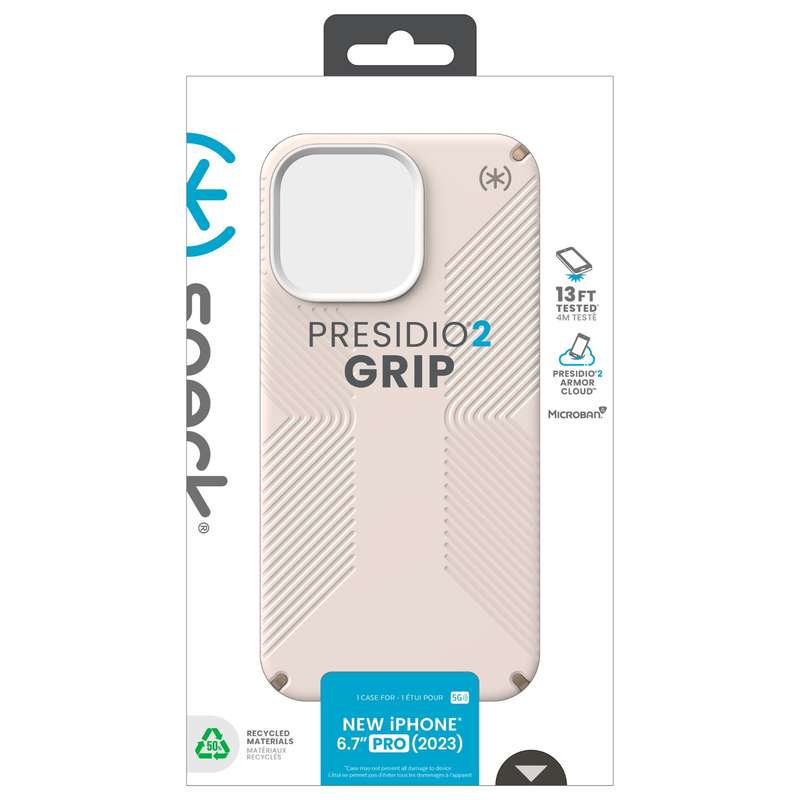 Apple iPhone 15 Pro Max Speck Presidio2 Grip Case - Bone