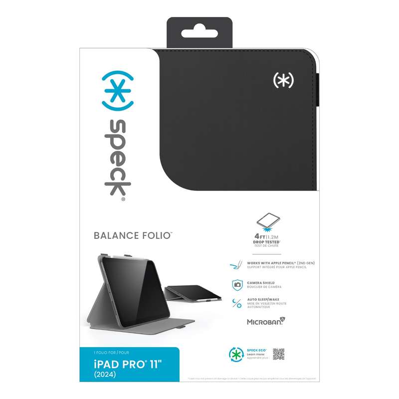 Apple iPad Pro 11 2024 Speck Balance Folio Case  Black