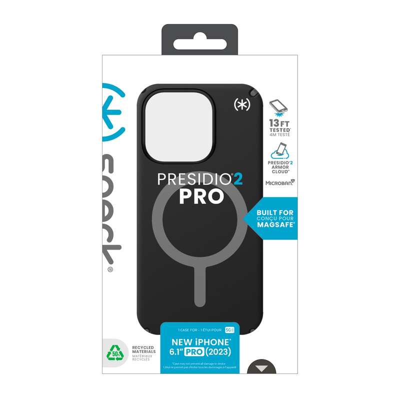 Apple iPhone 15 Pro Speck Presidio2 Pro MagSafe Case - Black