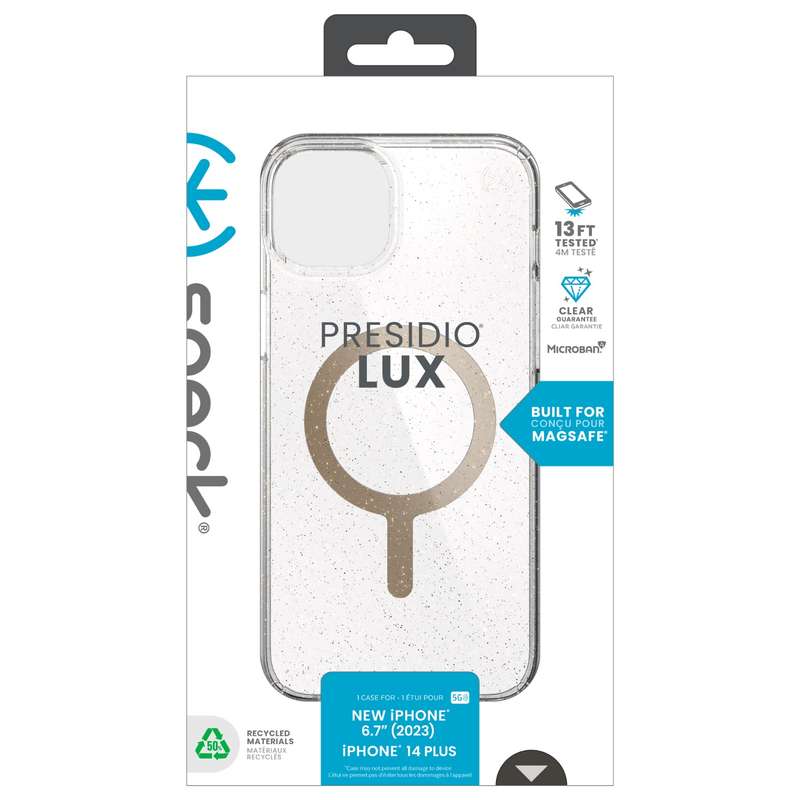 Apple iPhone 15 Plus Speck Presidio Lux Glitter - MagSafe Case