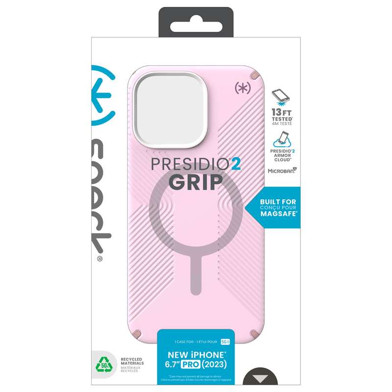 Apple iPhone 15 Pro Max Speck Presidio2 Grip MagSafe Case - Lilac