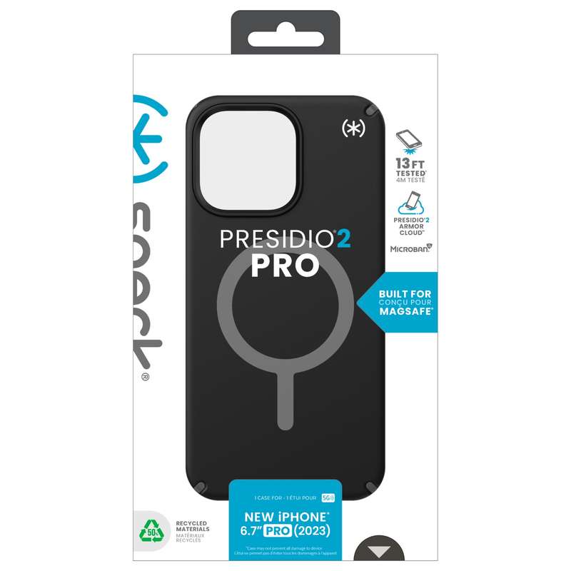 Apple iPhone 15 Pro Max Speck Presidio2 Pro MagSafe Case - Black