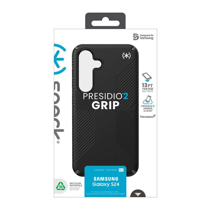 Samsung Galaxy S24 Speck Presidio2 Grip Case - Black