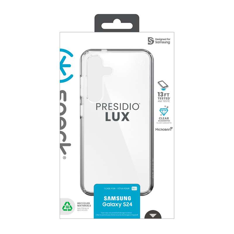 Samsung Galaxy S24 Speck Presidio Perfect Clear Case