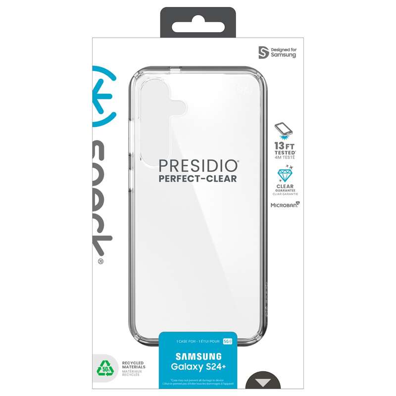 Samsung Galaxy S24+ Speck Presidio Perfect Clear Case