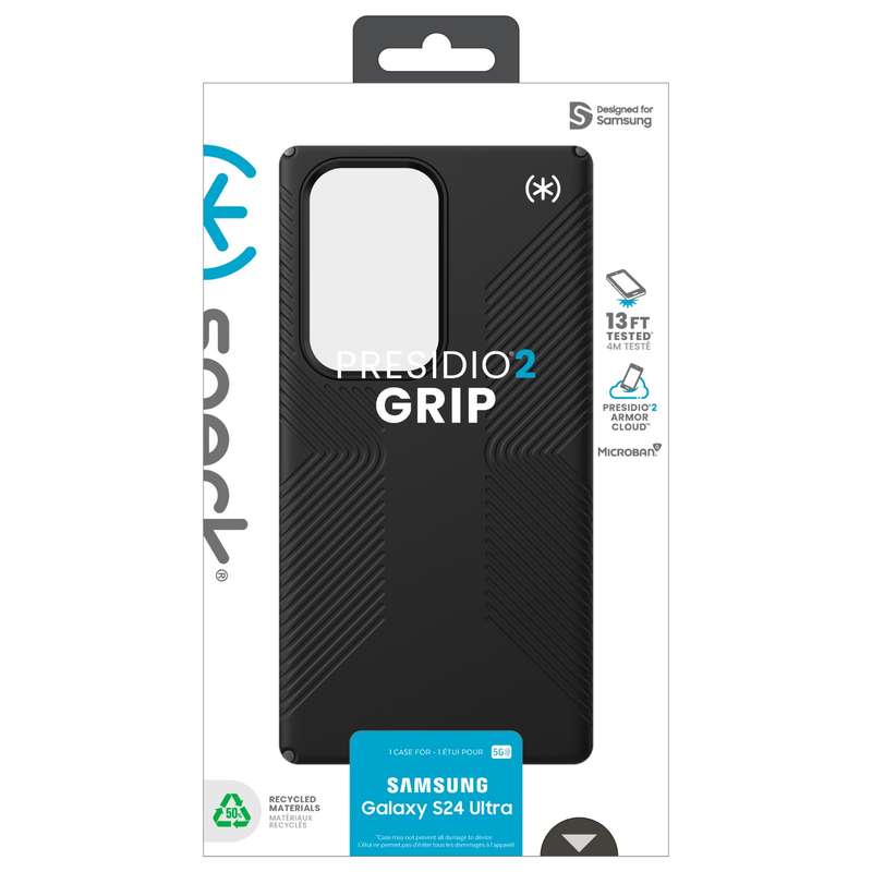 Samsung Galaxy S24 Ultra Speck Presidio2 Grip Case - Black
