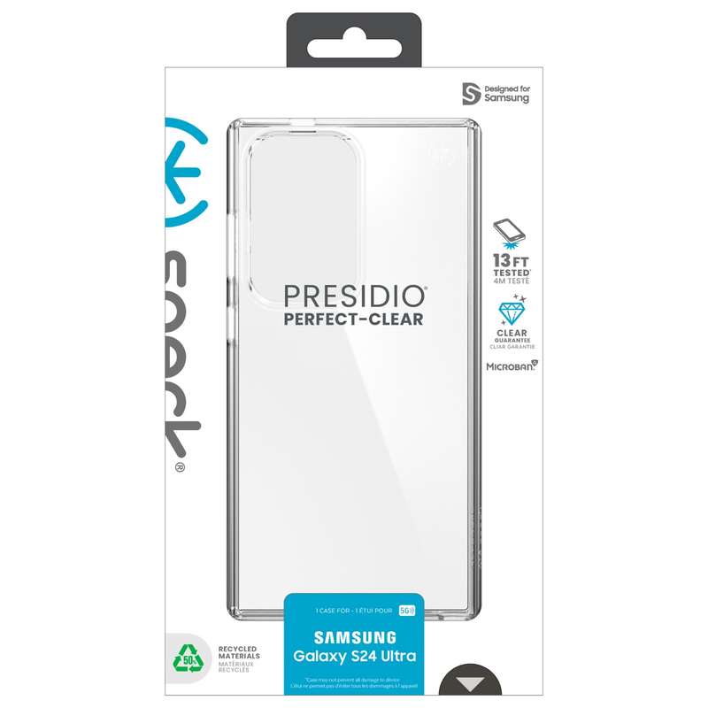 Samsung Galaxy S24 Ultra Speck Presidio Perfect Clear Case