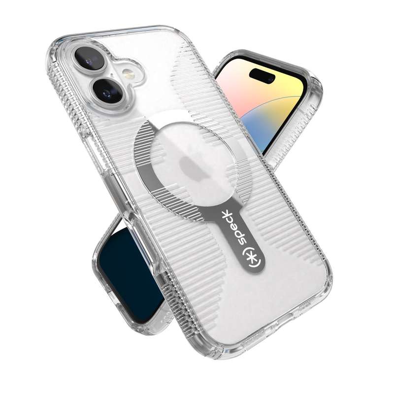 Apple iPhone 16 Speck Gemshell Grip MagSafe Case - Clear