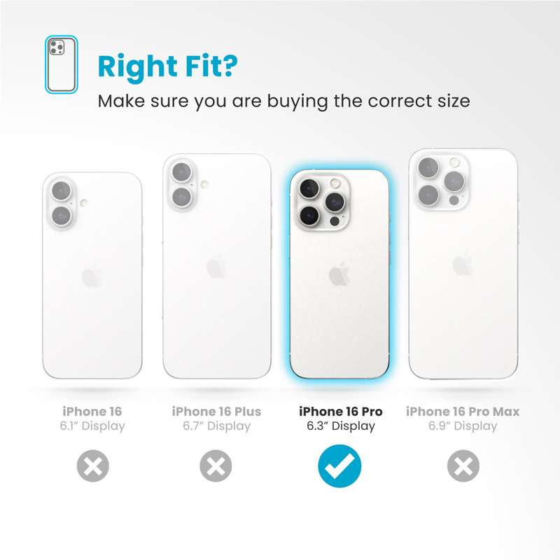 Apple iPhone 16 Pro Speck Presidio Perfect Clear Case