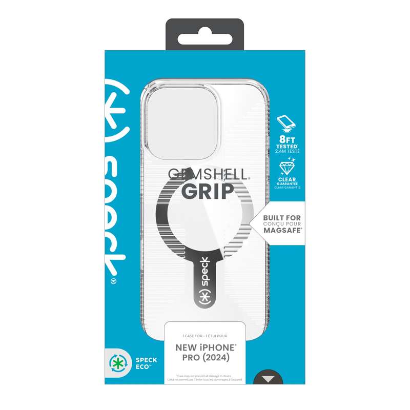 Apple iPhone 16 Pro Speck Gemshell Grip MagSafe Case - Clear