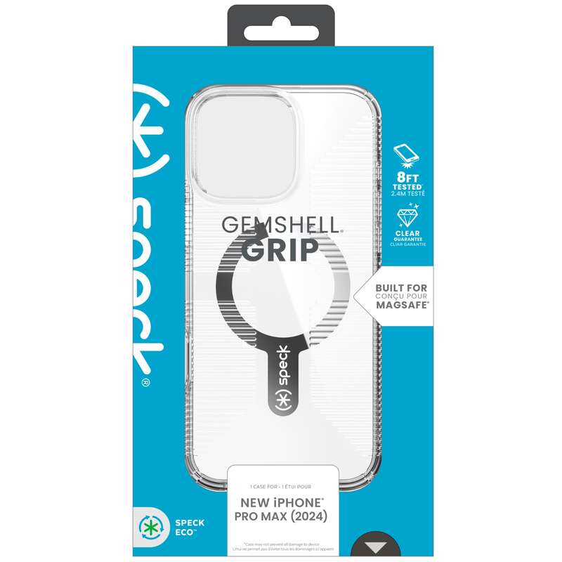 Apple iPhone 16 Pro Max Speck Gemshell Grip MagSafe Case - Clear