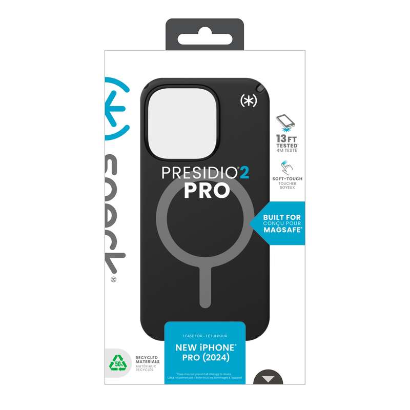 Apple iPhone 16 Pro Speck Presidio2 Pro MagSafe Case  Black