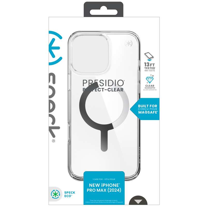 Apple iPhone 16 Pro Max Speck Presidio Perfect Clear MagSafe Case