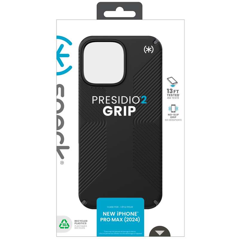 Apple iPhone 16 Pro Max Speck Presidio2 Grip Case - Black