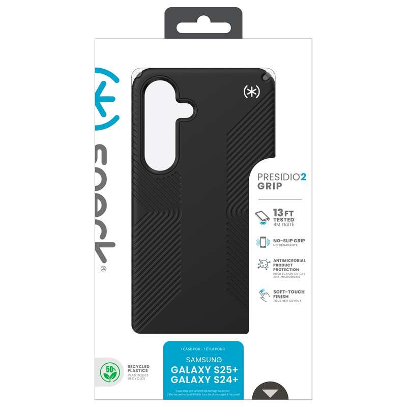 Samsung Galaxy S25+ Case - Speck Presidio2 Grip Cover - Black