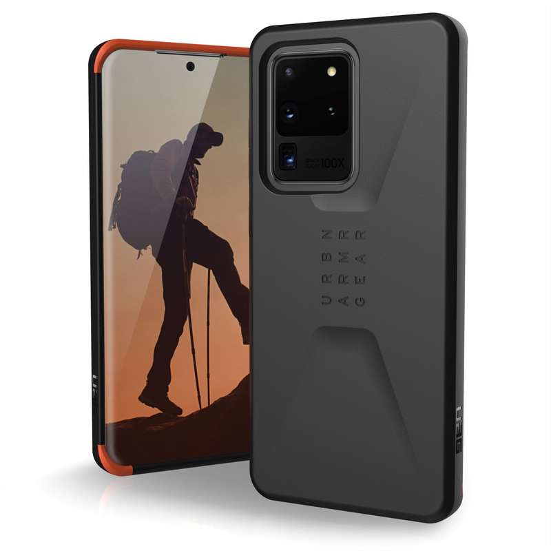 Samsung Galaxy S20 Ultra Black UAG Civilian Cell Phone Cover