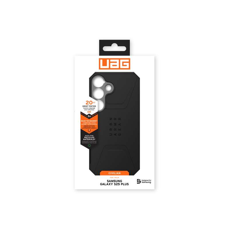 Samsung Galaxy S25 UAG Civilian MagSafe Case - Black