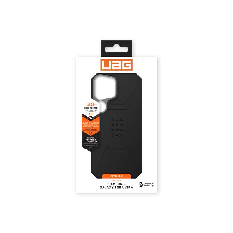 Samsung Galaxy S25 Ultra UAG Civilian MagSafe Case - Black