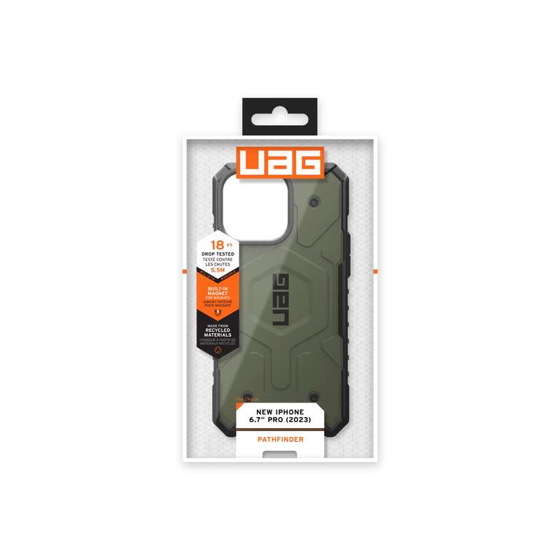 Apple iPhone 15 Pro Max UAG Pathfinder MagSafe Case - Olive