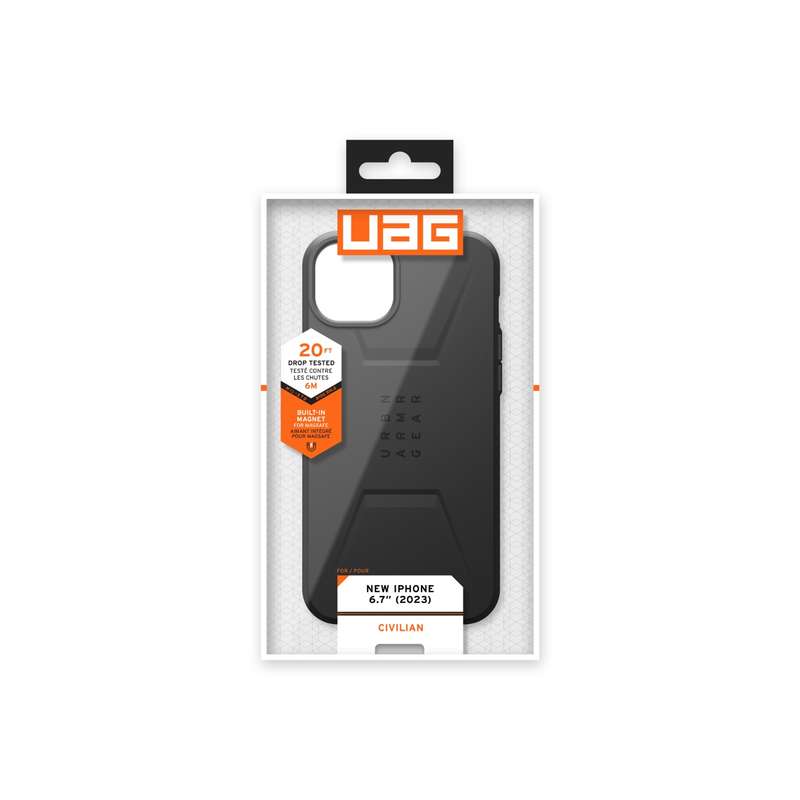 Apple iPhone 15 Plus UAG Civilian MagSafe Case - Black