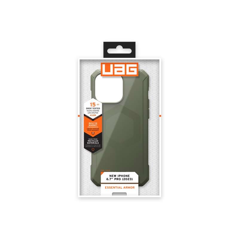 Apple iPhone 15 Pro Max UAG Essential Armor MagSafe Case - Olive
