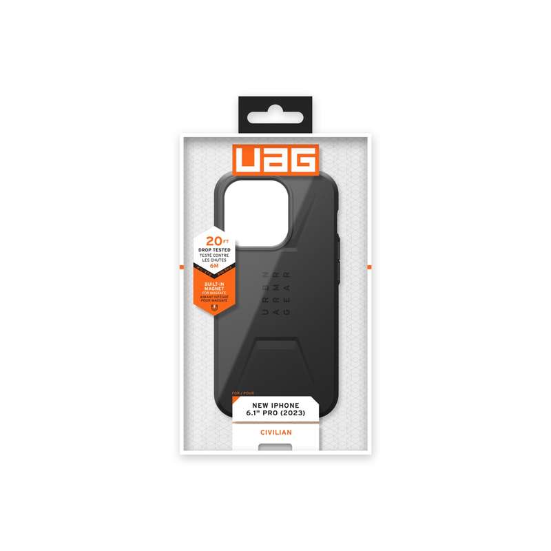 Apple iPhone 15 Pro UAG Civilian MagSafe Case - Black