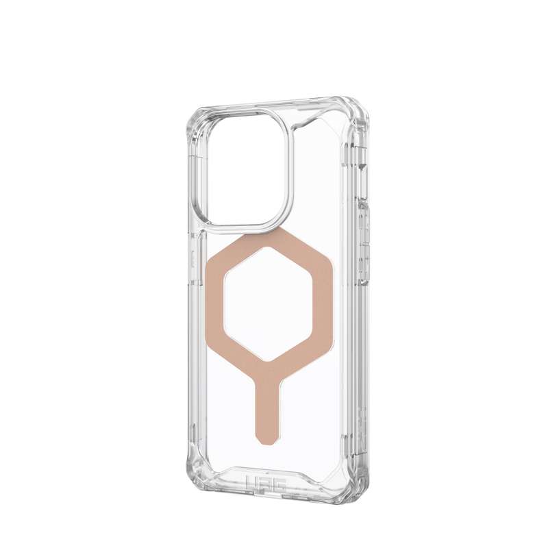 Apple iPhone 15 Pro UAG Plyo MagSafe Case - Ice & Rose Gold