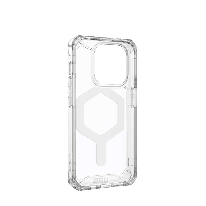 Apple iPhone 15 Pro UAG Plyo MagSafe Case - Ice & White