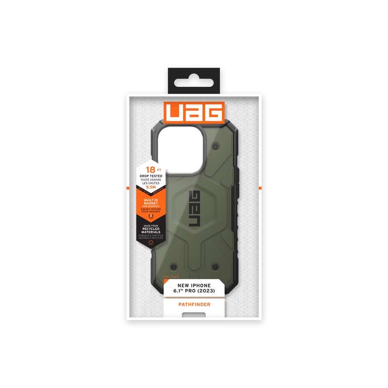 Apple iPhone 15 Pro UAG Pathfinder MagSafe Case - Olive