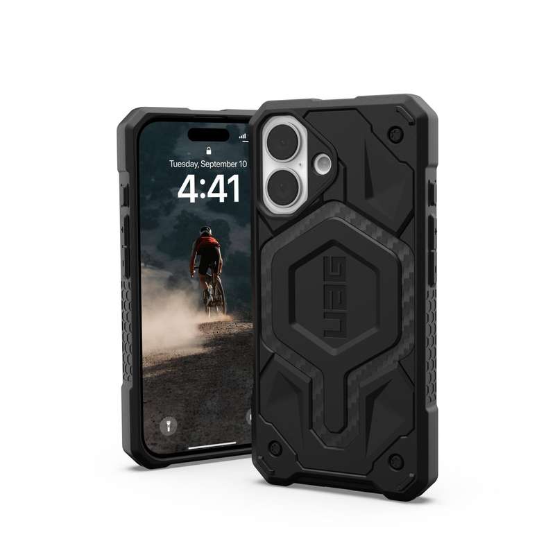 Apple iPhone 16 UAG Monarch Case - Carbon Fibre