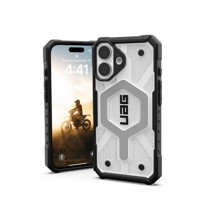 Apple iPhone 16 UAG Pathfinder Clear MagSafe Case  Ice