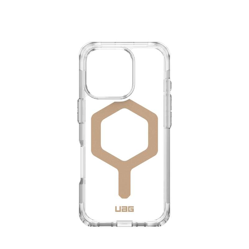 iPhone 16 Pro Case - UAG Plyo MagSafe Cover - Ice and Gold