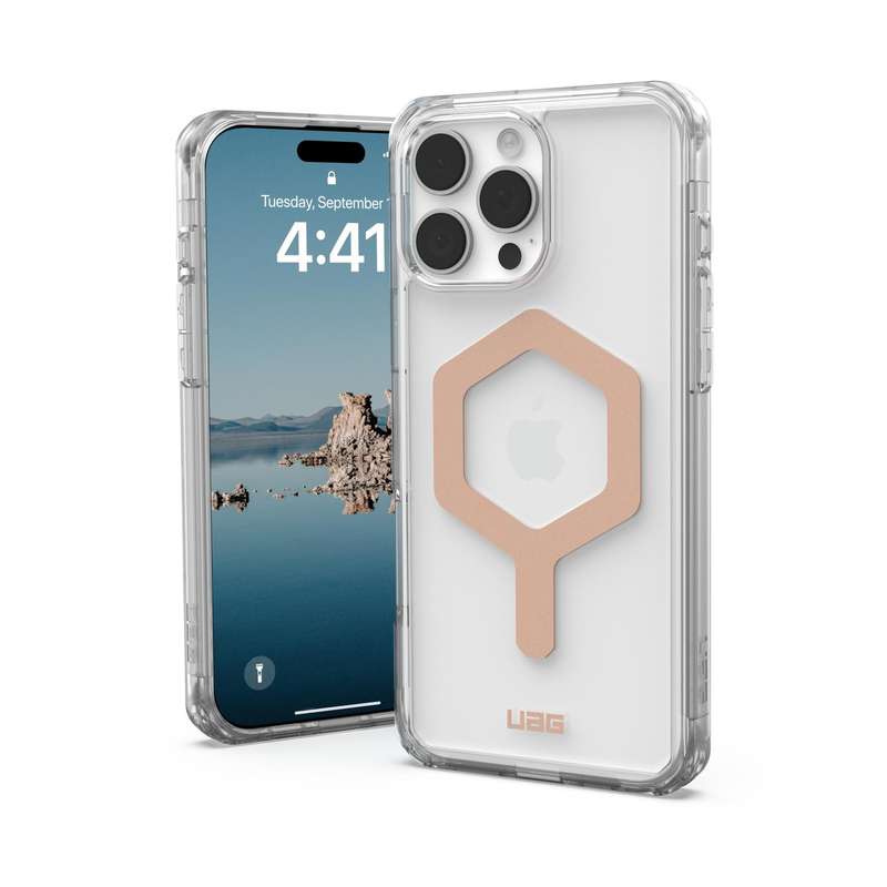 Apple iPhone 16 Pro Max UAG Plyo MagSafe Case - Ice & Rose Gold