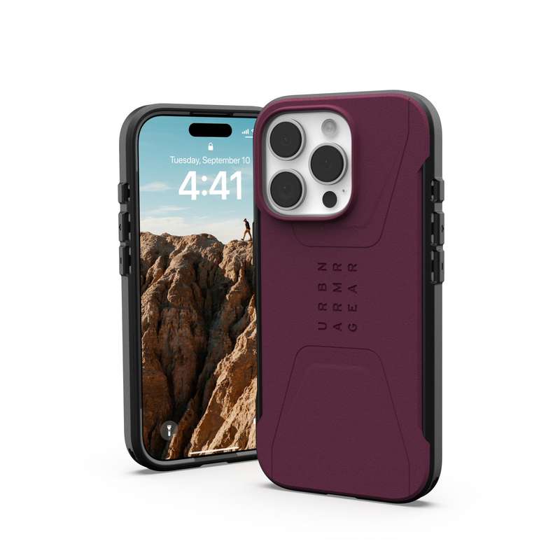 Apple iPhone 16 Pro UAG Civilian MagSafe Case - Bordeaux