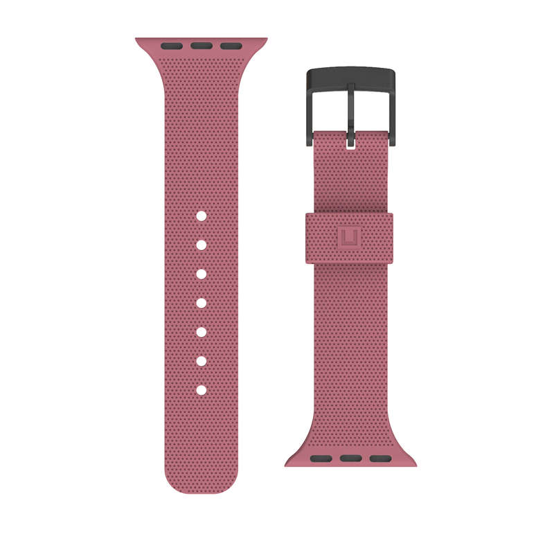 Apple Watch Series 1/2/3 (38mm)/  Series 4/5/6 (40mm) UAG U DOT Silicone Strap- Pink
