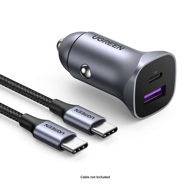UGREEN 30W Car Charger  Fast Charge Charging Adapter 2 Port