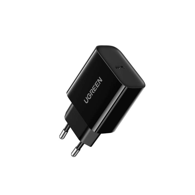 UGREEN 20W Wall Charger - 1 Port PD Fast Charger - Black