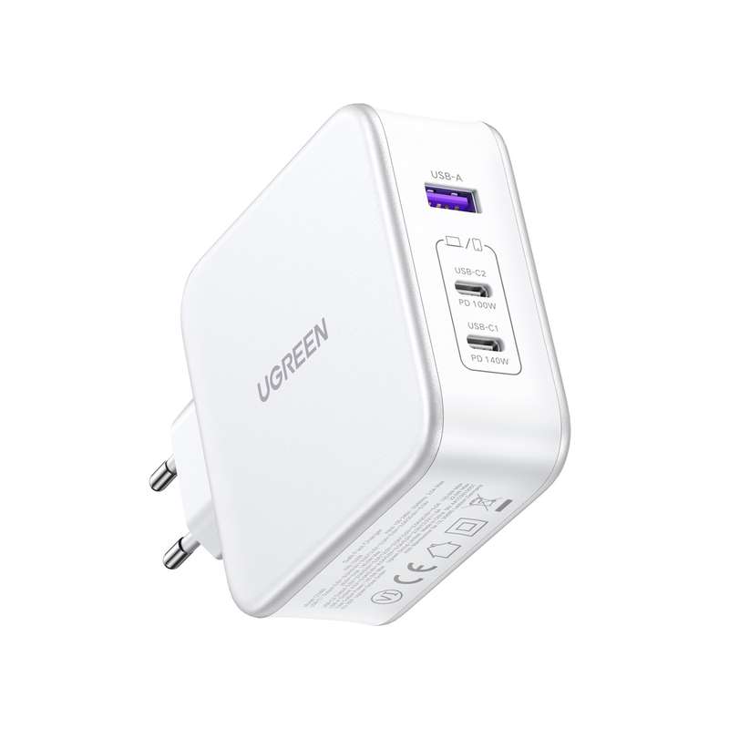 UGREEN 140W GaN Wall Charger  Fast Charging Adapter White