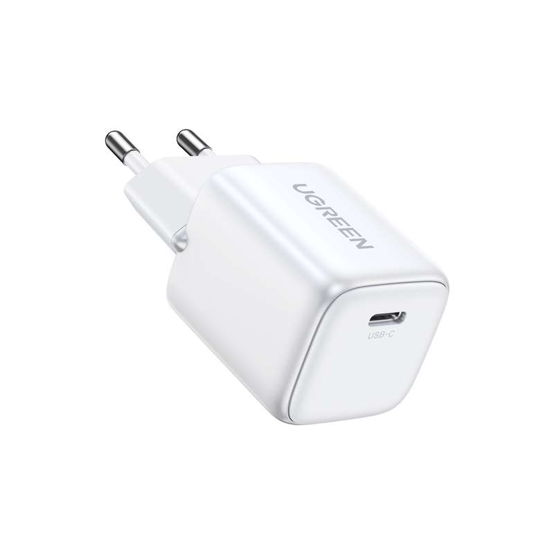 UGREEN 20W GaN Charger - 1 Port Fast Charger - White