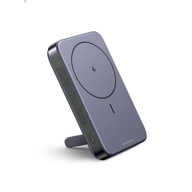 UGREEN Wireless PD Power Bank 10000mAh With Kickstand - 20W Magnetic - Grey