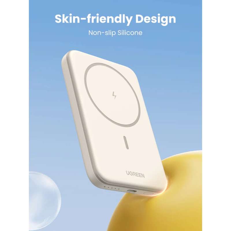 UGREEN Wireless Power Bank 5000mAh - 15W Magnetic - White