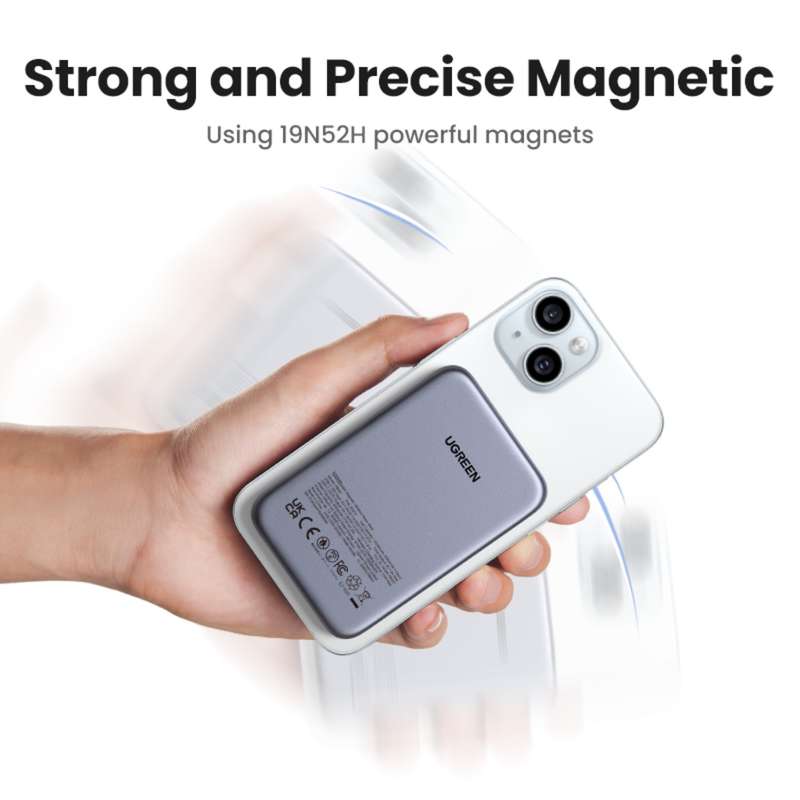 UGREEN Wireless Power Bank 10000mAh - Nexode 20W Magnetic - Grey