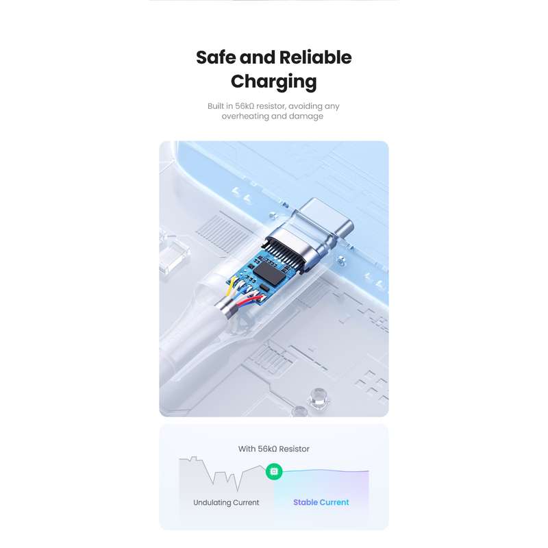 UGREEN 18W USB To Type C Cable - 2 Metre Black