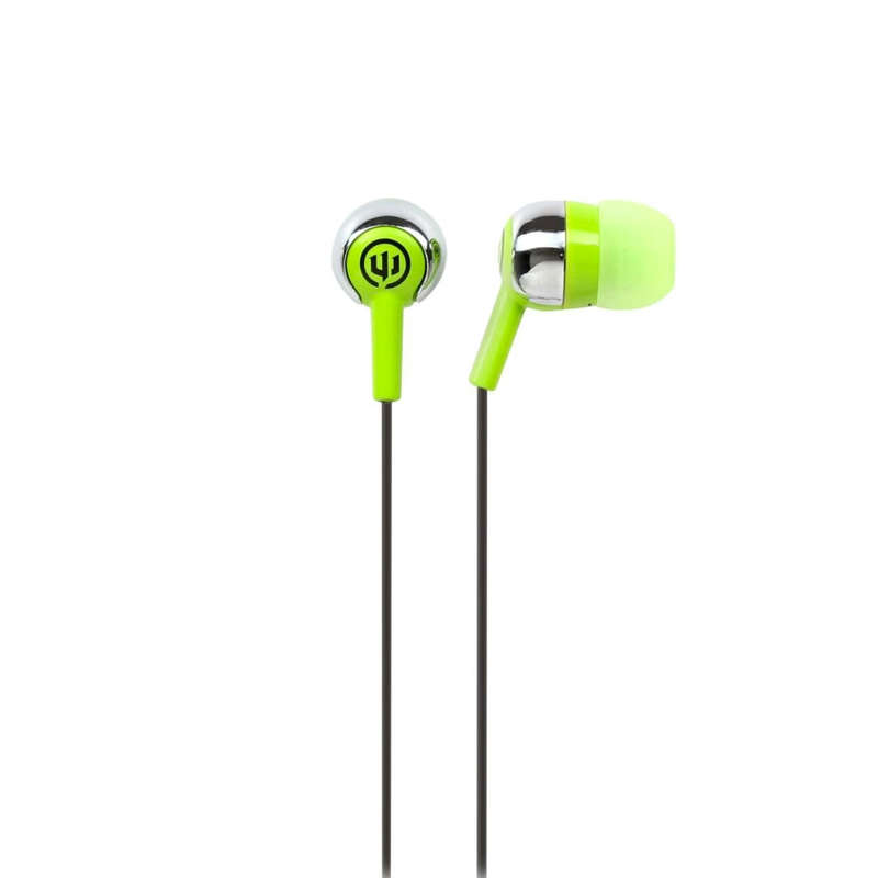 Wicked Audio Deuce Wired AUX In Ear Earphones - Green Silver