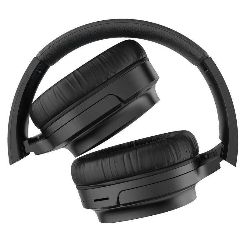 Burtone Compact Bluetooth Headphones - Black